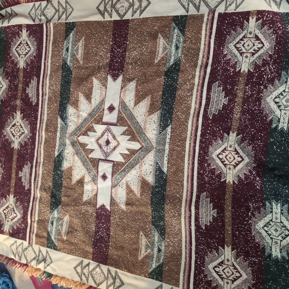 Vintage Southwestern Tapestry Blanket